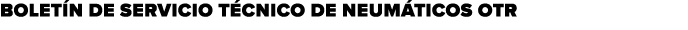 BOLET N DE SERVICIO T CNICO DE NEUM TICOS OTR