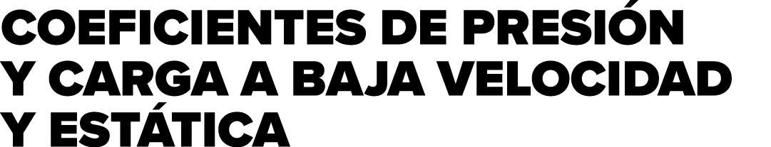 COEFICIENTES DE PRESI N Y CARGA A BAJA VELOCIDAD Y EST TICA