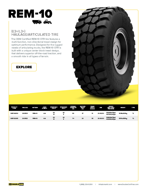 REM10 Specification Sheet