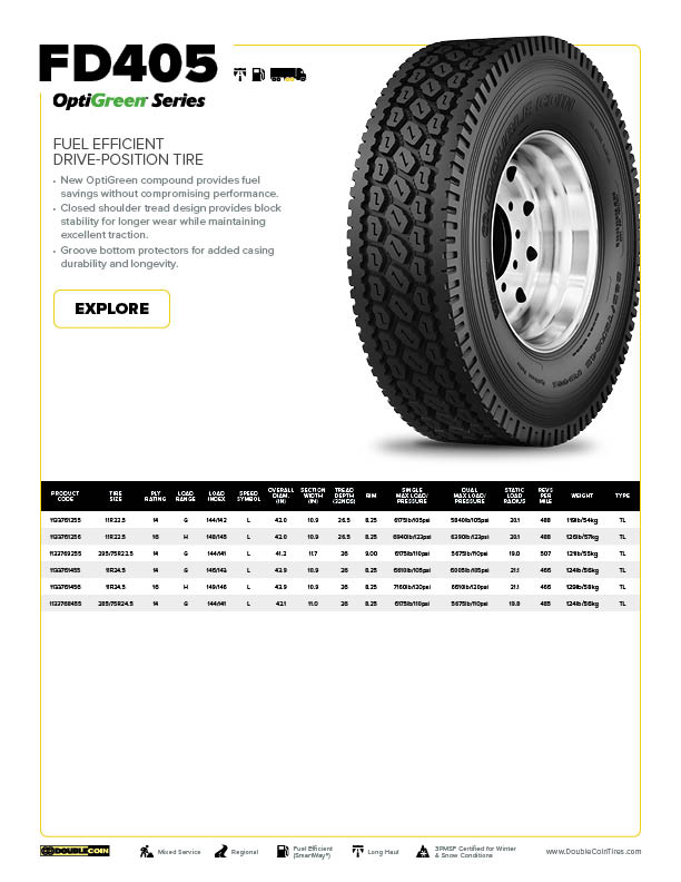 FD405 Specification Sheet