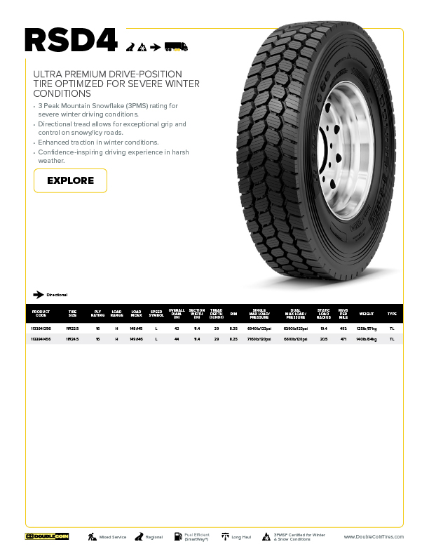 RSD4 Specification Sheet
