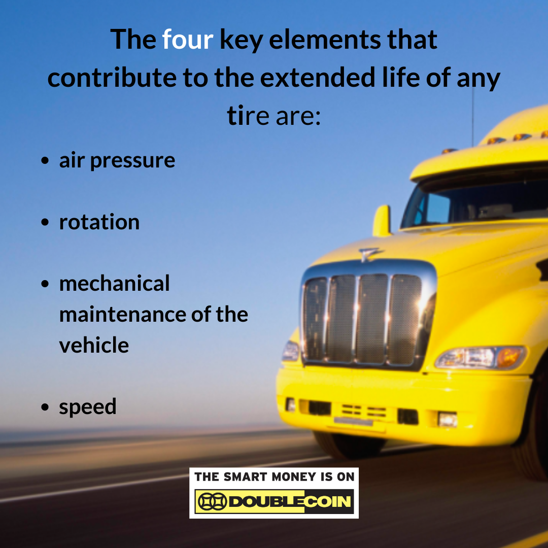 The four key elements that contribute to the extended life of any tire are