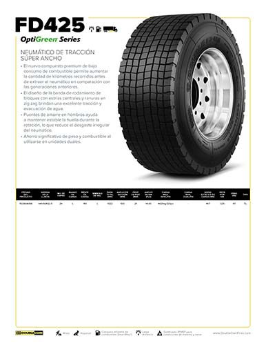 FD425 Hoja de Especificaciones