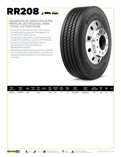 RR208 Hoja de Especificaciones