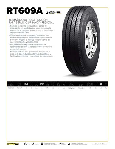 RT609A Hoja de Especificaciones