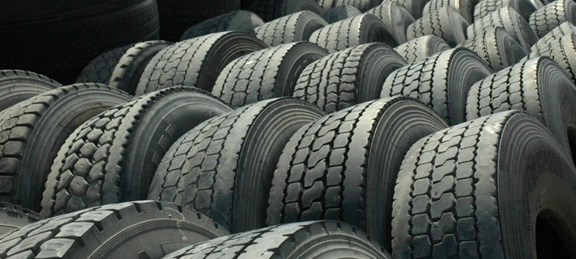 scrap tire pile