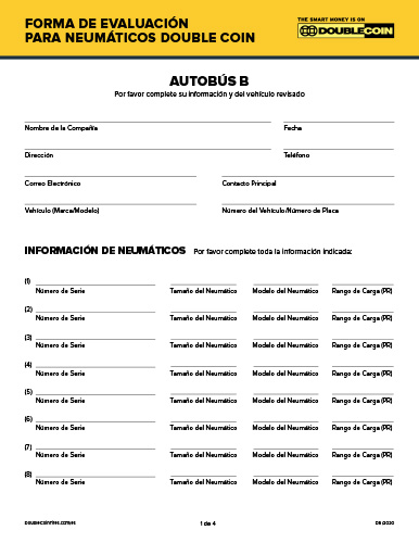 Forma de evaluación de autobús B