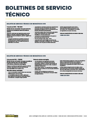 OTR Boletín de Servicio Técnico