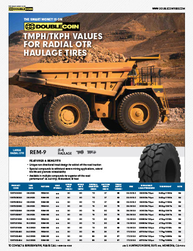 OTR TMPH/TKPH Datos (Inglés)