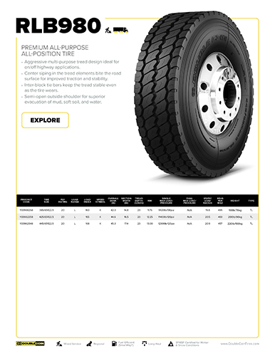 RLB980 Specification Sheet